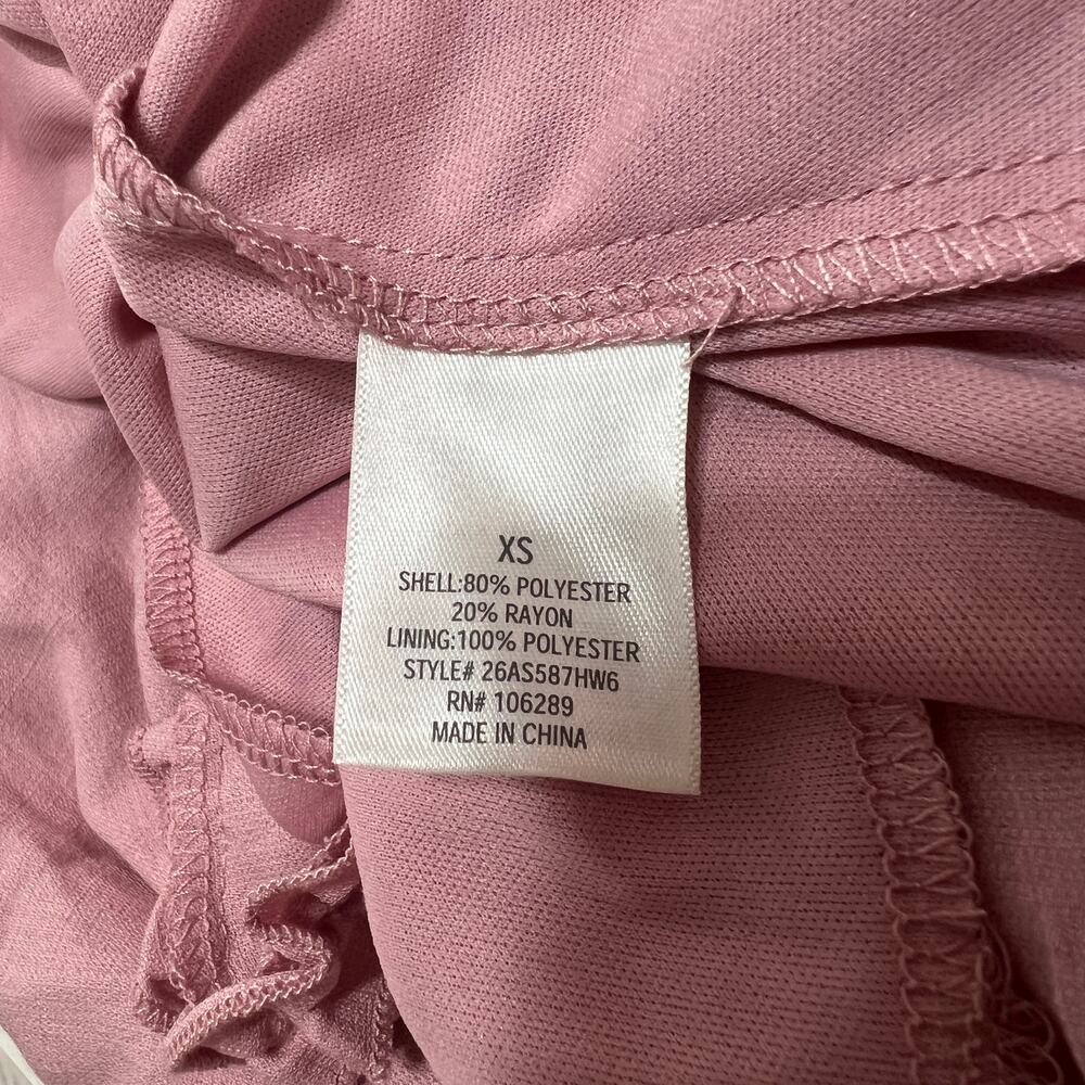 Francescas Mi Ami Mini Dress Talia Dusty Pink Ruffle Trim Size Extra Small NEW - Picture 12 of 12